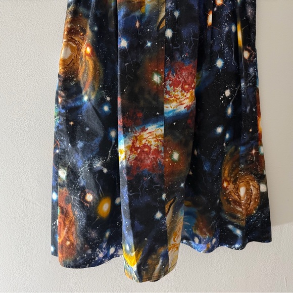 ModCloth Nebula Outer Space Galaxy Science Sleeveless Mini Dress Size Small - Picture 16 of 16